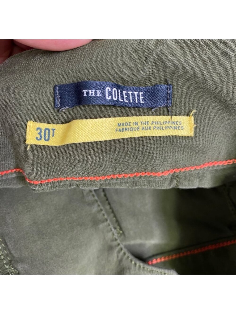 Anthropologie Maeve Colette Wide-Leg Cropped Pants Olive Green High Rise 30 Tall - Picture 5 of 16